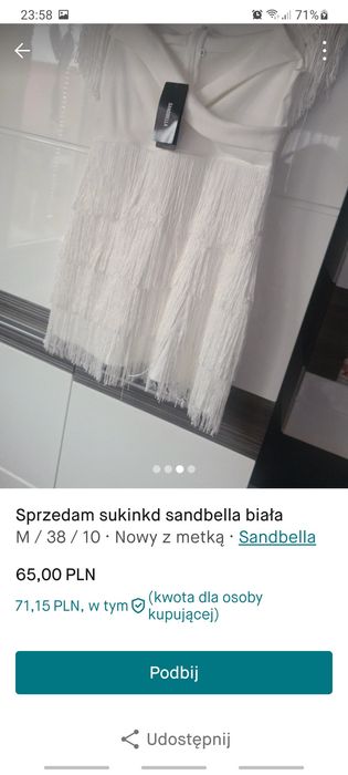 Sukinka sandbella biała