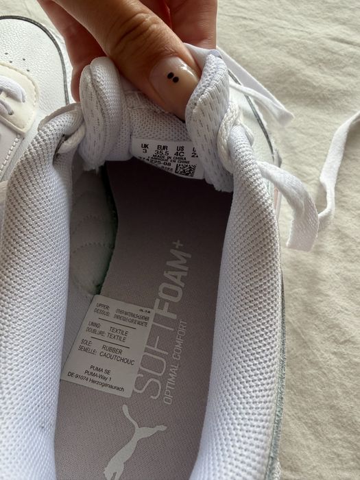 Sapatilhas Puma Carina Lift Branco e Rosa Tam. 35.5 Novas com Caixa