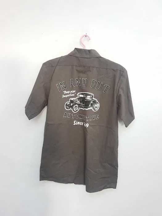 Koszula przebranie amerykański mechanik samochodowy vintage. AM126