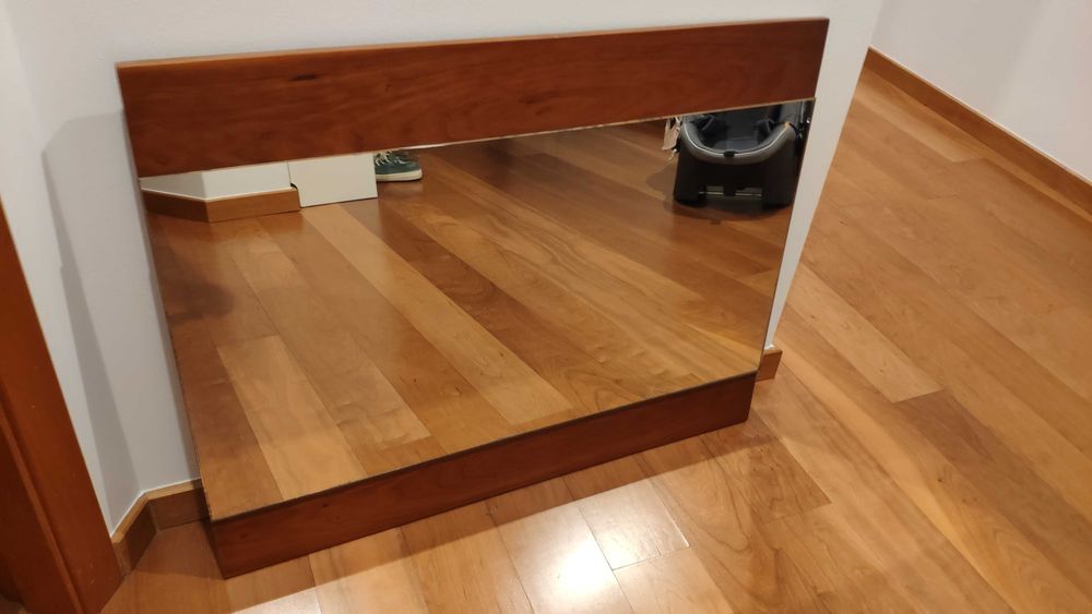 Espelho Decorativo - Madeira Cerejeira maciça