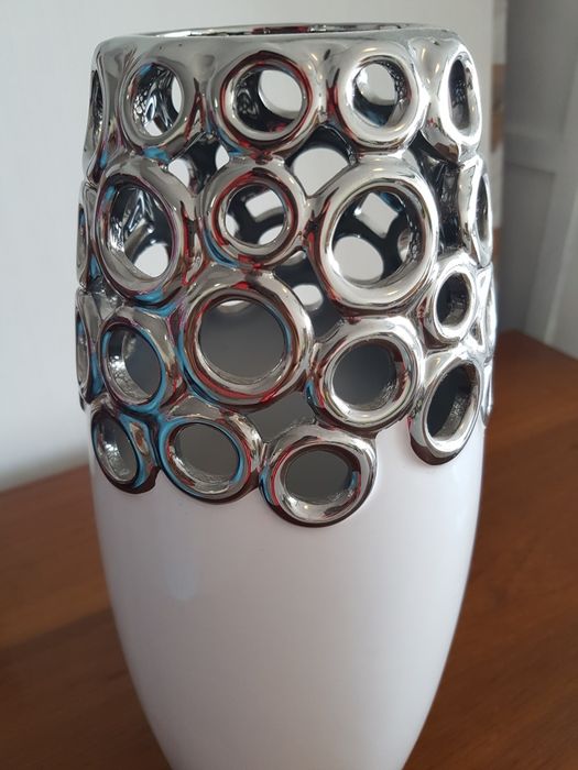 Peça decorativa, jarra branca nova