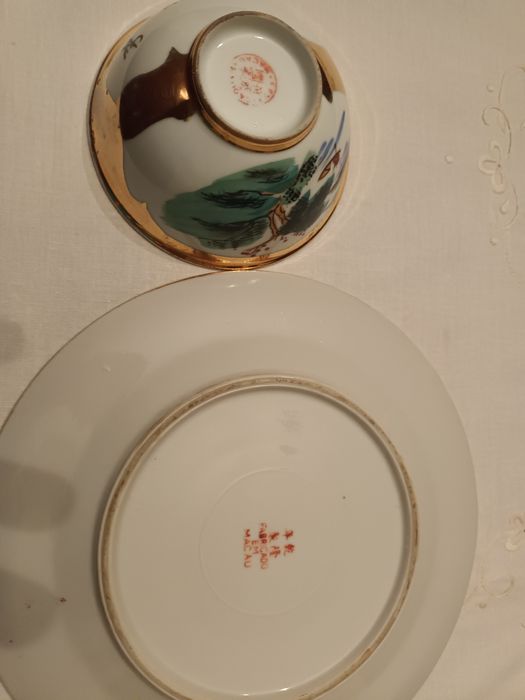 Prato e Tigela de Louça Chinesa