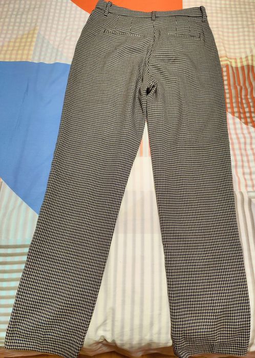Calças Mango, cor Azul e cinzento