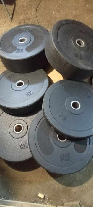 Bumper obciążenie olimpijskie 100 kg zestaw