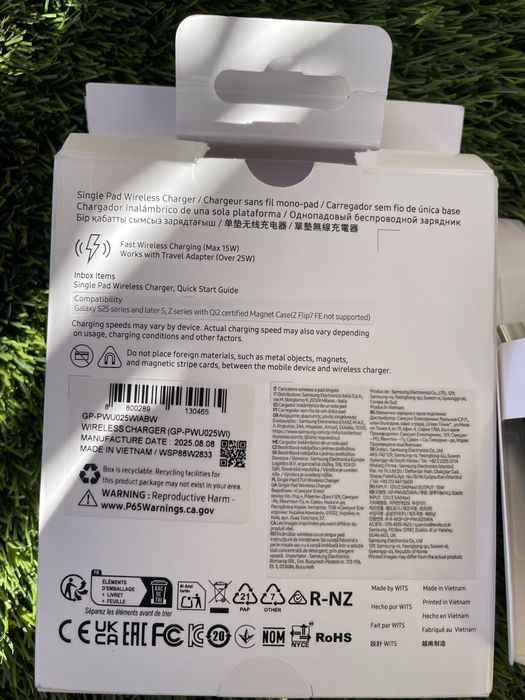 Carregador Magnético Qi2 15W para Samsung Galaxy – Com Caixa