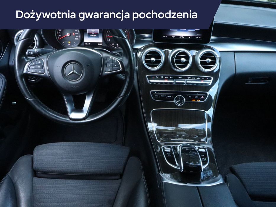 Mercedes-Benz Klasa C C 180, Serwis ASO, Automat, Skóra, Navi, Klimatronic, Tempomat,
