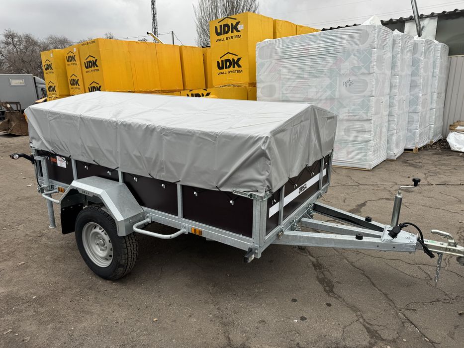 Оцинкований, посилений, бортовий одновісний причіп Ursa, Урса