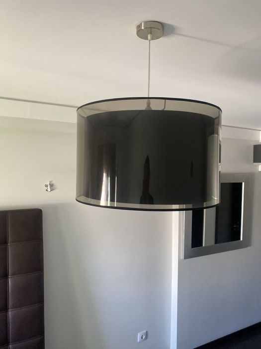 Candeeiro de teto - preto