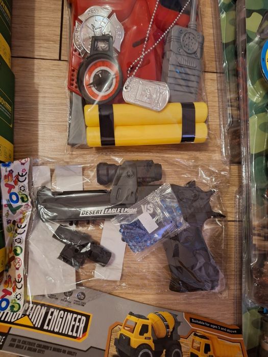 Zabawka dla Chłopca, Traktor,Koparka,Betoniarka,Samolot, Zestaw wojsko