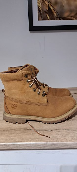 Trapery damskie skórzane Timberland