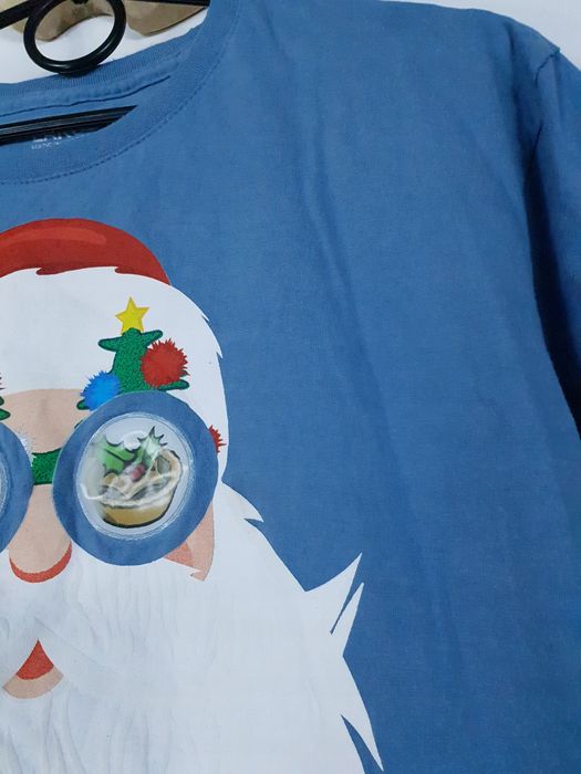 T-shirt świąteczny L z hologramem