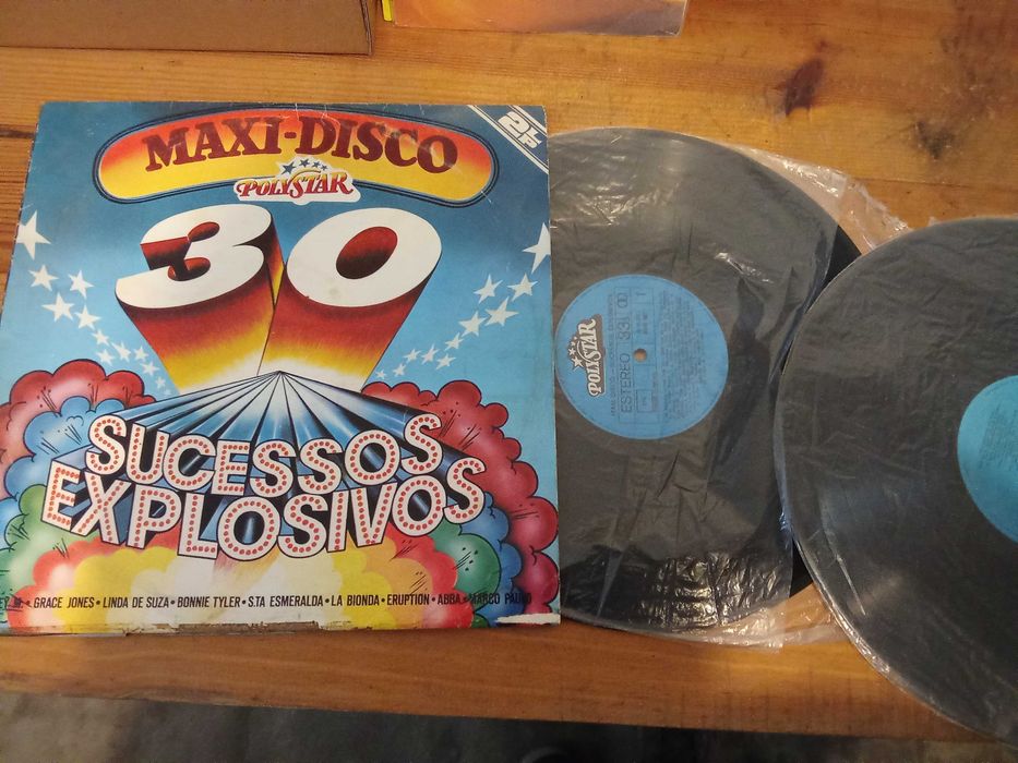 VARIOS - POLYSTAR - MAXI DISCO - 30 Sucessos Explosivos (BONEY M, Grace Jones, ABBA, Alcione etc) 2xLP