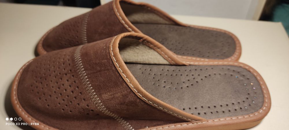 Kapcie męskie zamszowe Polski Producentrozmiar 44