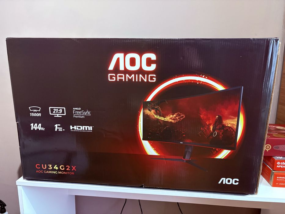 Monitor AOC 144HZ CU34G2X 3440x1440p Ultrawide Ideał Gwarancja