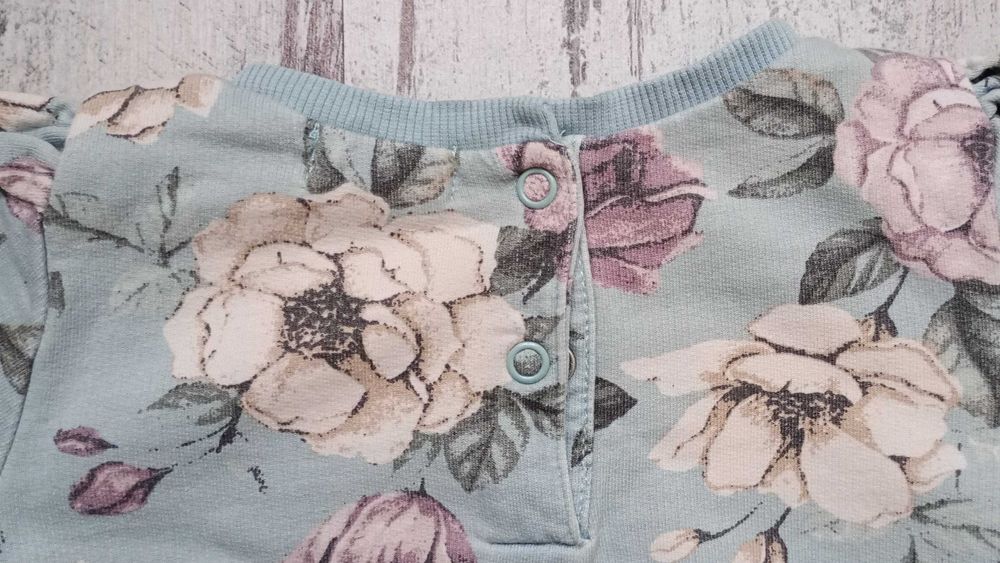 Bluza dziewczęca w kwiaty, rozmiar 86, Newbie