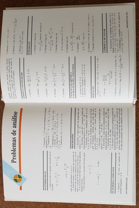 Matemáticas com exercícios - 3 livros novos na caixa original