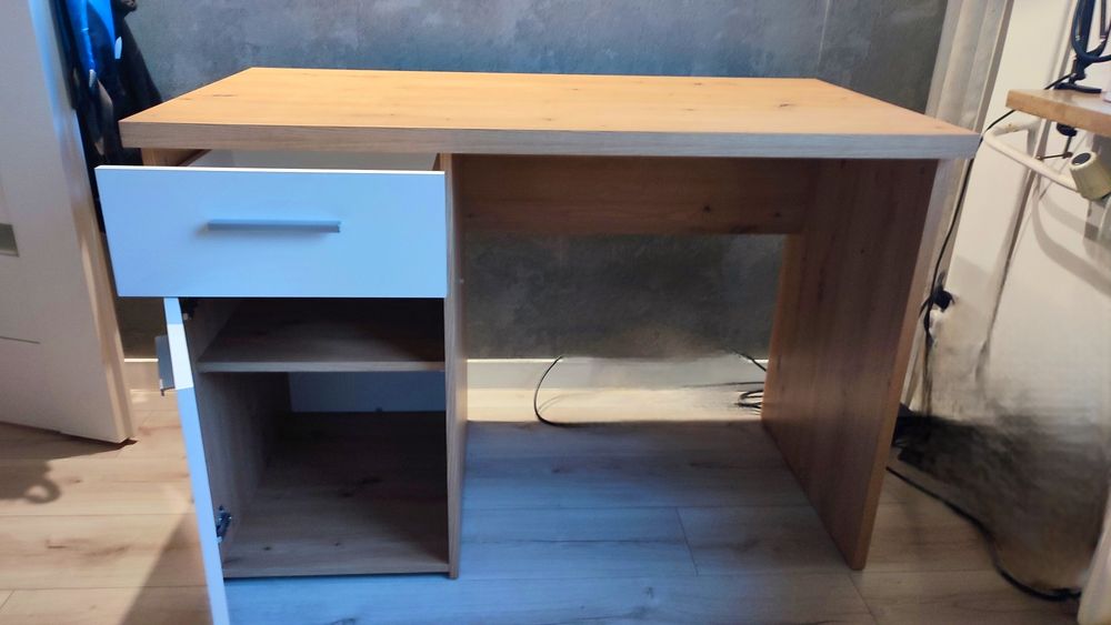 Biurko WINNIE WNB935, ,dąb artsian / biały, FORTE