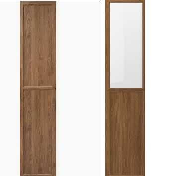 drzwi Ikea oxberg brązowy orzech