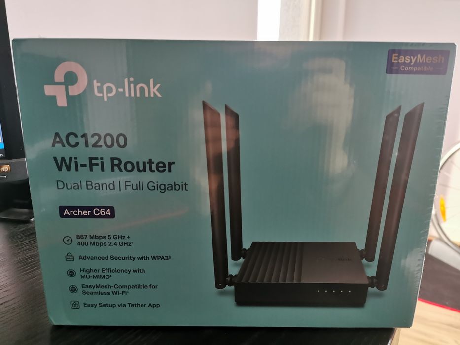 Router Wi-Fi TP-Link AC1200 (Archer C64) Nowy