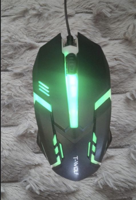 Klawiatura i myszka rgb t wolf