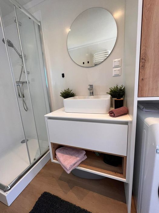 Lawendowe domki nad jeziorem Roś, Mazury, Pilchy, Balia z hydromasażem