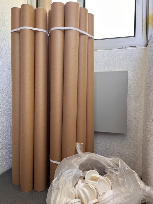 Tubos cartão para encomendas (56 unidades)