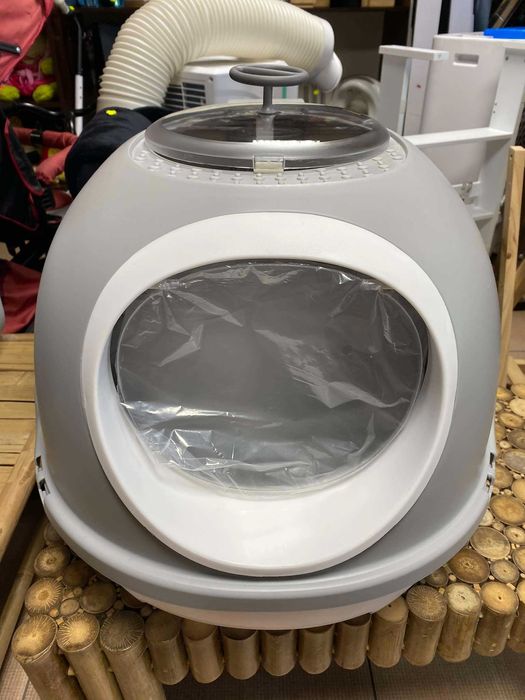 Kuweta dla kota okno dachowe dolna taca szufelka przenośna szary