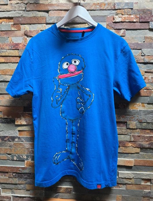 Koszulka Tshirt męski niebieski Grover Ulica Sezamkowa Cropp rozmiar S