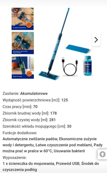 Mop elektryczny Philips