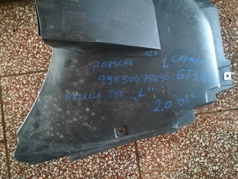 Nadkole tył Porsche Cayman po 2012 GT3/RS