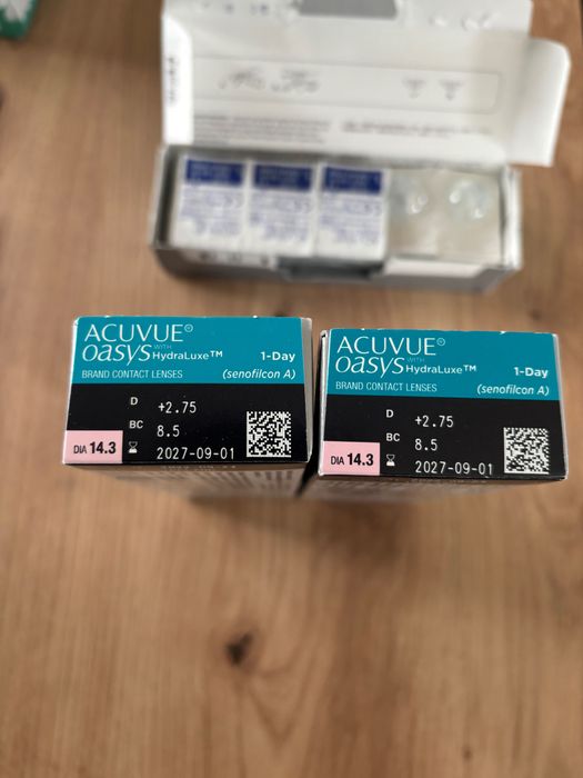 Soczewki kontaktowe Acuvue Oasys HydraLuxe +2,75