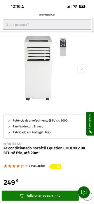 Ar condicionado portátil