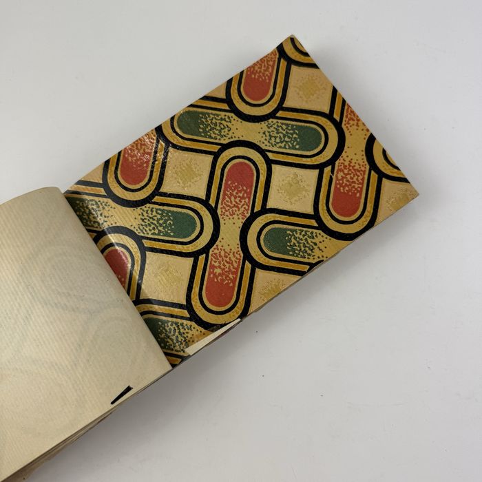 Stary próbnik papierów witrażowych Art Deco / Secesja RBF lata 20/30