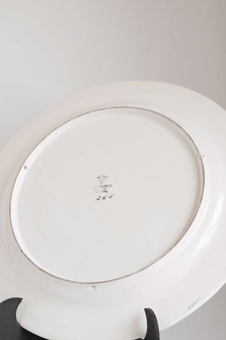 Travessa e prato decorativos em cerâmica Facerama