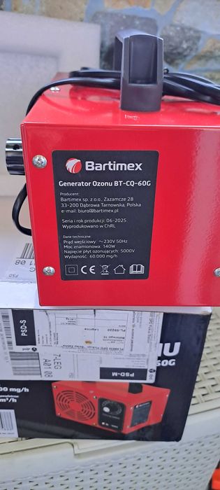 generator ozonu bartimex nowy nie uzywany