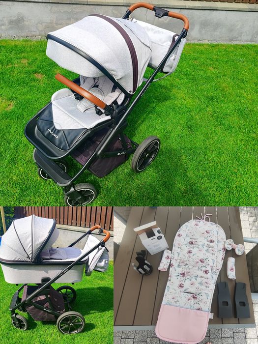 Wózek Muuvo Slick 2w1 + adaptery do nosidełka cybex + dodatki