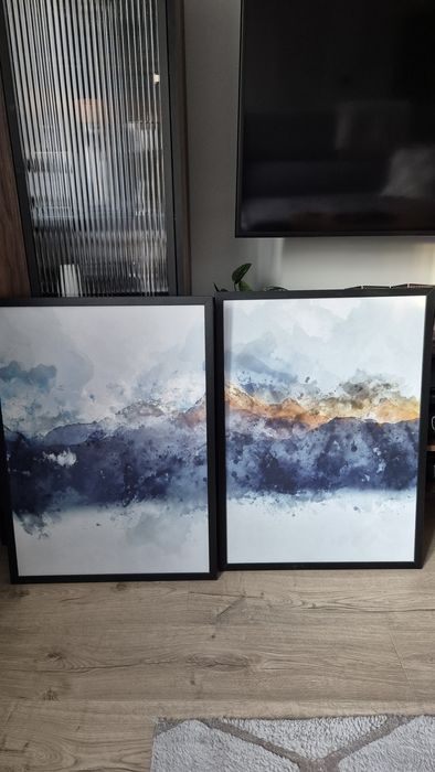 Dyptyk obrazy obraz do salonu 52x73