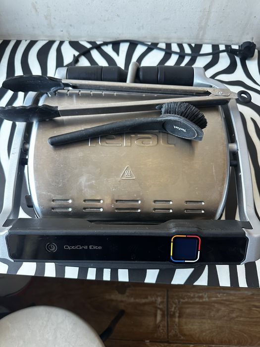 Гриль TEFAL OptiGrill Elite GC750D30 прес для бургерів