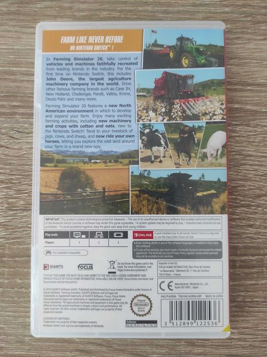 Farming Simulator 20 Nintendo Switch