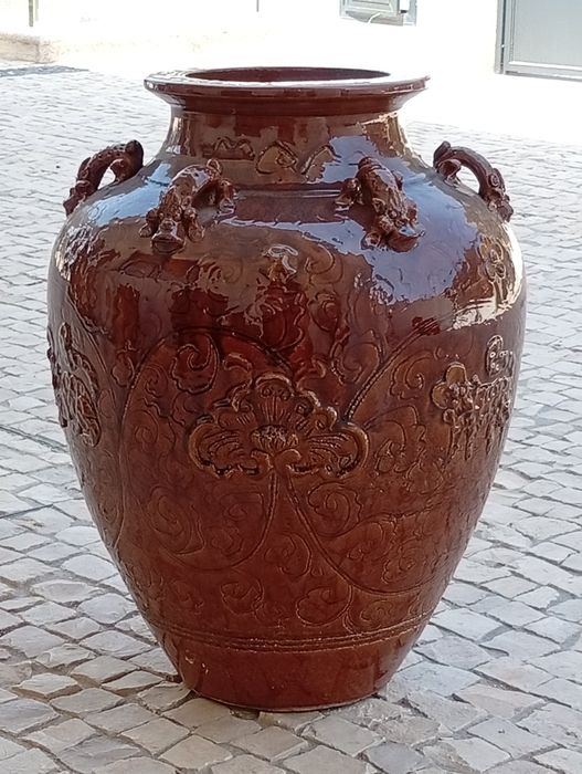 Vasos rústico e vidrados