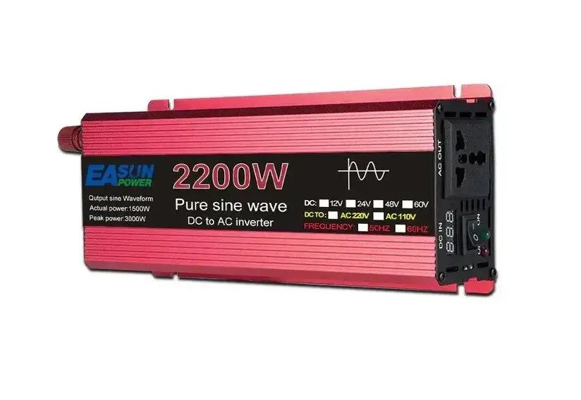 Инвертор 12 - 220 V Преобразователь Напряжения 2200 W