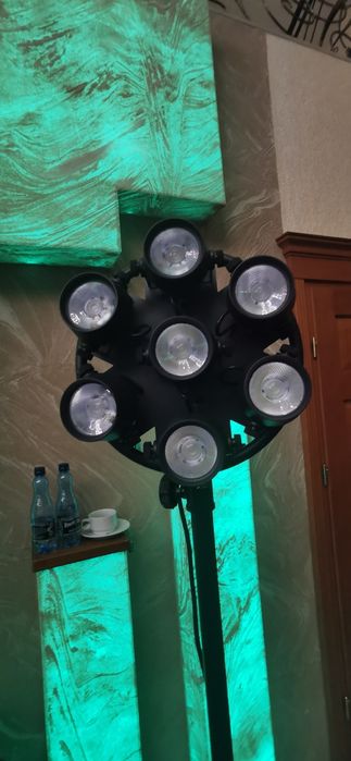 Dwie retro lampy dla Dj 7x 50w