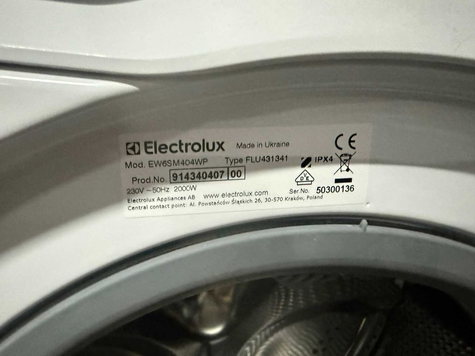 Pralka SLIM ELECTROLUX EW6SM404WP SensiCare 600 4kg 1000 obr