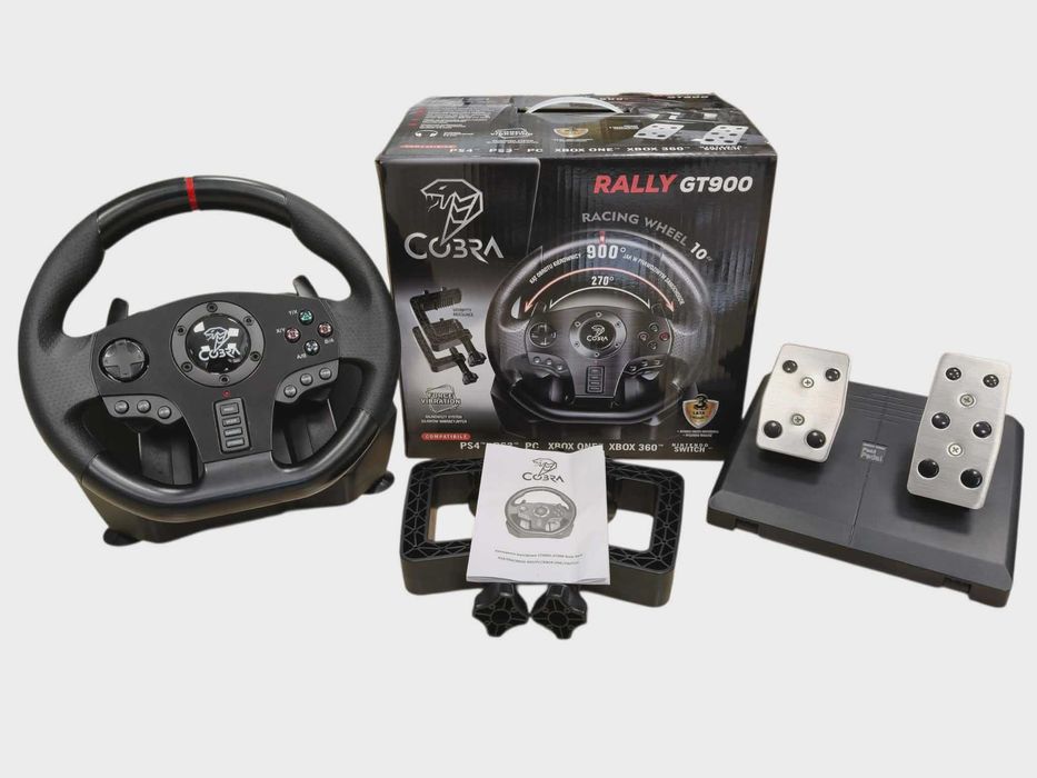 Kierownica Cobra Rally GT900 Zestaw do komputera Ps3/Ps4/Xbox