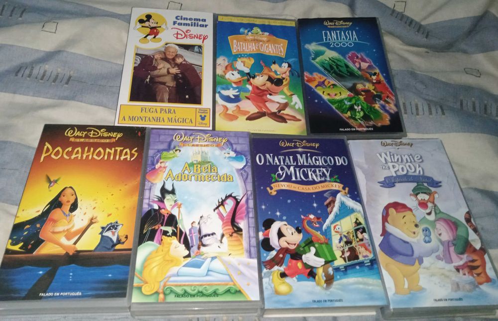 Pack 7 Filmes Disney VHS