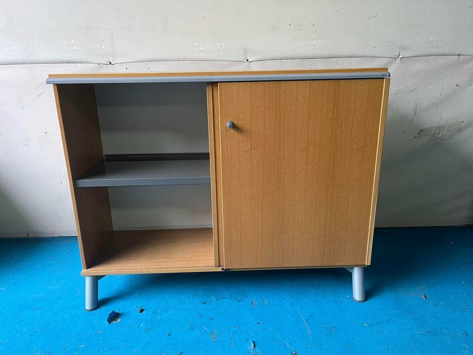 Komoda szafa biurowa Kinnarps drzwi przesuwne 95x120x42 duża ilość