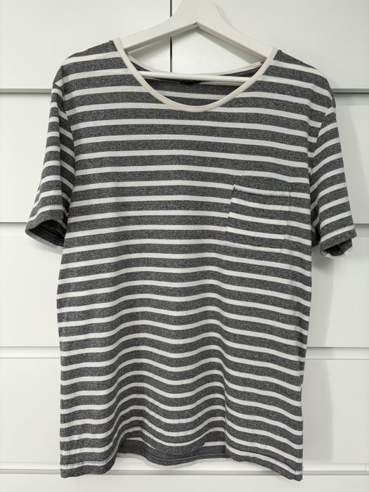 Bluzka L paski bawełna