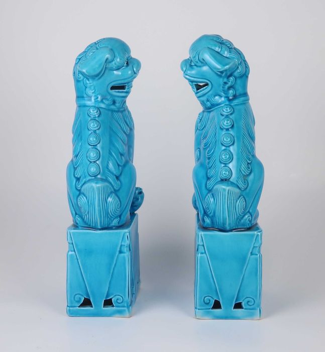 Par de Cães Foo - China - 20.5 cm