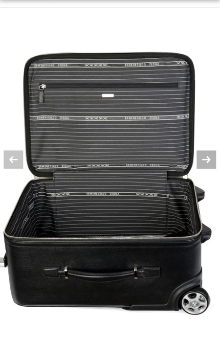 Mala viagem troley de pele marca Ermenegildo Zegna