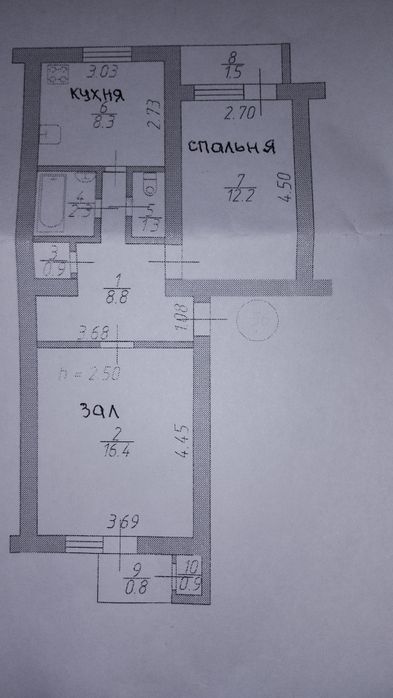Двокімнатна квартира на "черемушках"